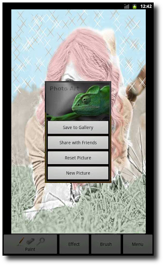 Galería de imágenes, tutorial personalizar fotos en Android con Photo Art - Color Effects 