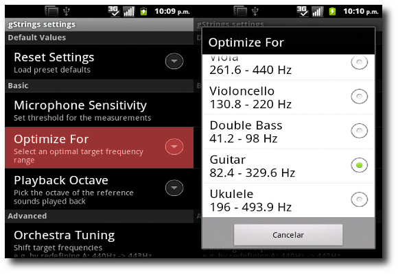  Optimize For gStrings Android