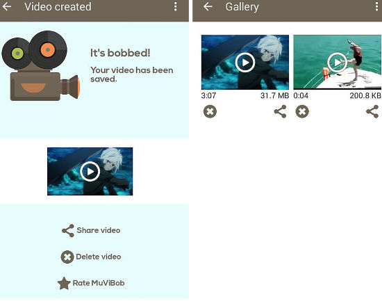 aplicacion android para crear videos con musica